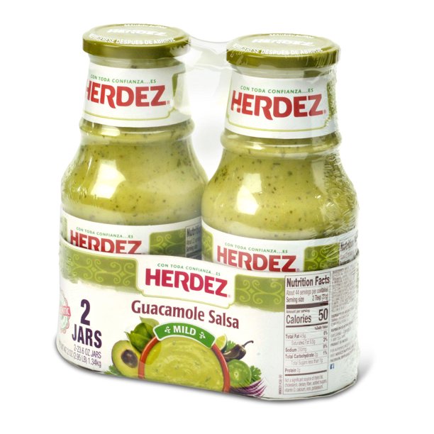 Herdez Guacamole Salsa, Mild , 2 x 23.6 oz