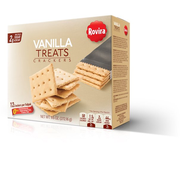 Rovira Vanilla Treats Crackers , 9.6 oz