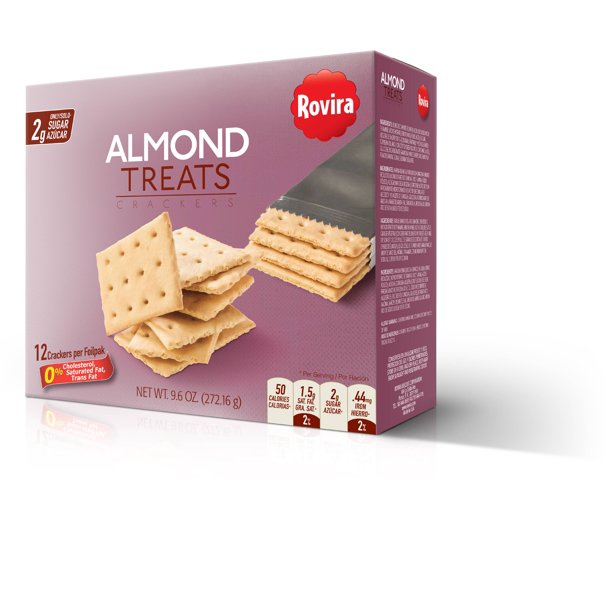 Rovira Almond Treats Crackers , 9.6 oz