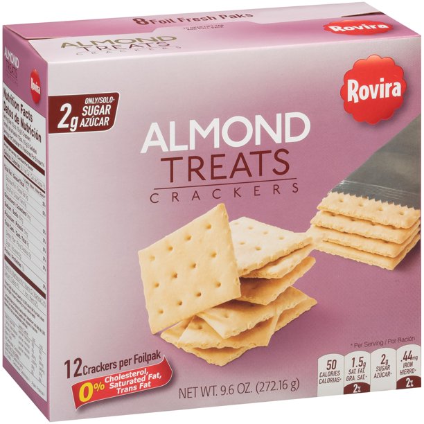 Rovira Almond Treats Crackers , 9.6 oz