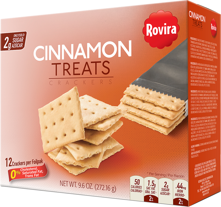 Rovira Cinnamon Treats Crackers , 9.6 oz