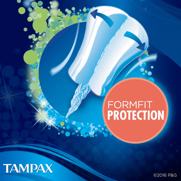 Tampax Super Absorbency Pearl Unscented Plastic Tampons, 96 ct —