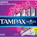 Tampax Radiant Plastic Tampons, Regular & Super Duo Pack, Unscented, 84 ct