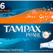 Tampax Super Plus Absorbency Pearl Unscented Plastic Tampons, 96 ct