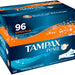 Tampax Super Plus Absorbency Pearl Unscented Plastic Tampons, 96 ct