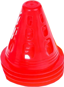 Safety Cone Set, Red , 3 pcs