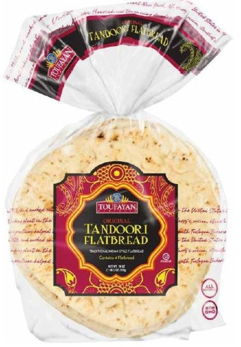 Toufayan Tandoori Indian Flatbread, White, 510 gr