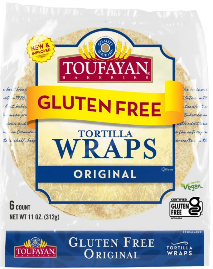 Toufayan Gluten Free Tortilla Wraps , 11 oz —
