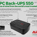 APC Back-Ups with 8 Outlets, 550VA, 1 ct