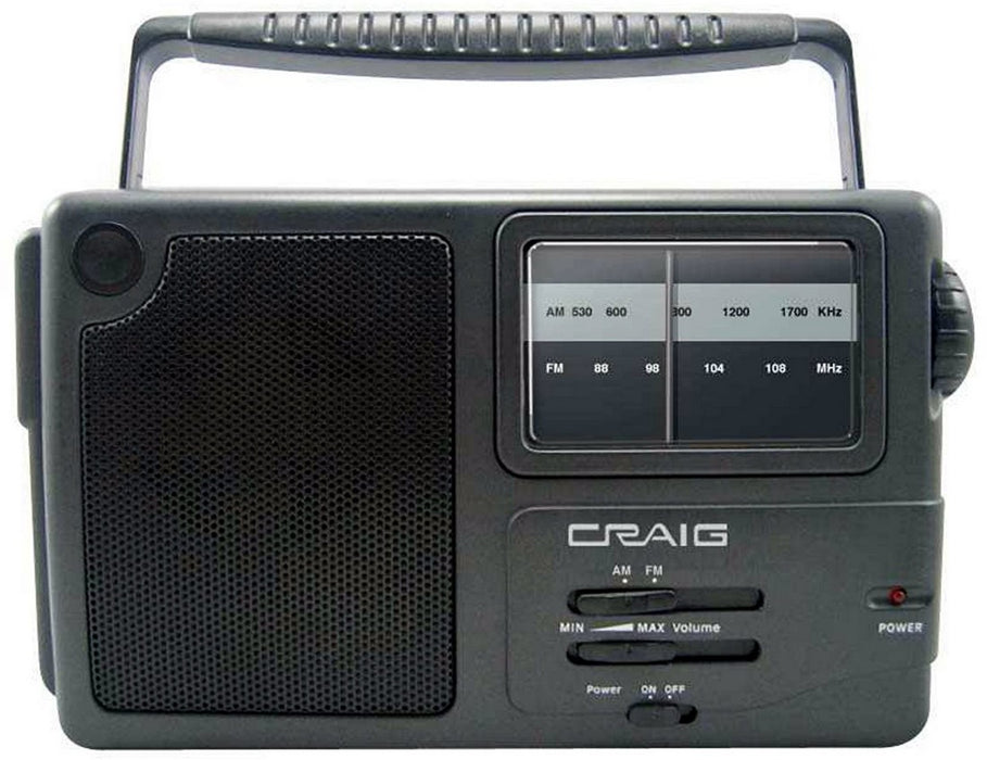 Craig Portable AM/FM Radio, Model #CR4181W