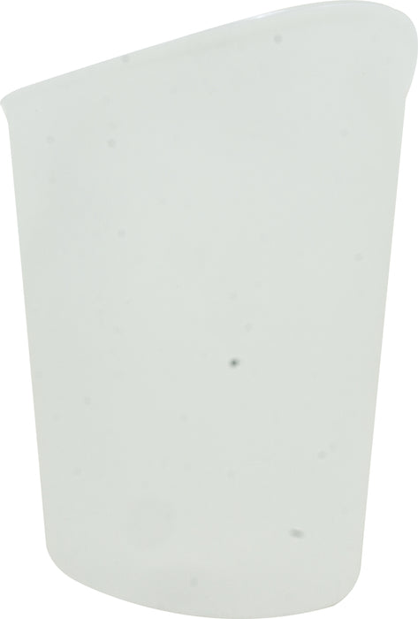 Sterilite 12 Quarts Waste Basket, Clear White, 3 gal