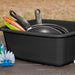 Sterilite 12 Quarts Dish Pan, Black, 15.8 x 12.5 x 6 inches