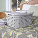 Sterilite Weave Laundry Basket, Grey, 26 x 18.38 x 12.5 inch