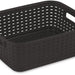 Sterilite Short Weave Basket, Brown, 15 x 12.25 x 5.25 inch