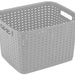 Sterilite Tall Weave Basket, Grey, 15 x 12.25 x 9.38 inch