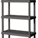 Sterilite 5 Shelf Unit, Flat Gray, 75 x 36 x 18 inch