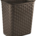 Sterlite 3.4 Gallon Weave Wastebasket, Espresso, 29.2 x 20.3 x 32.1 cm