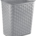 Sterlite 3.4 Gallon Weave Wastebasket, Cement, 29.2 x 20.3 x 32.1 cm