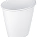 Sterilite Oval Waste Basket, White, 10 x 7 x 15 inch