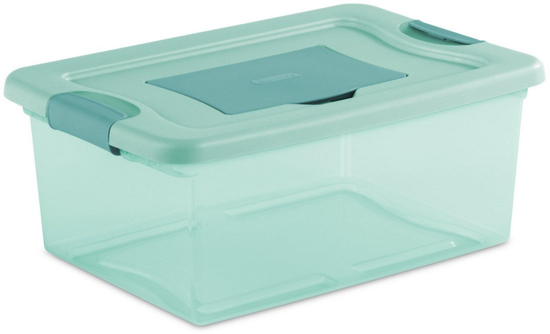 Sterilite 14 L Fresh Scent Box, Aqua Tint, 16.25 x 11.25 x 6.75 inch