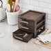 Sterilite Small Weave 3 Drawer Unit, 8 x 7 x 6 inch