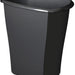 Sterlite 3 Gallon Rectengular Wastebasket, Black, 31.4 x 21.6 x 44.1 cm