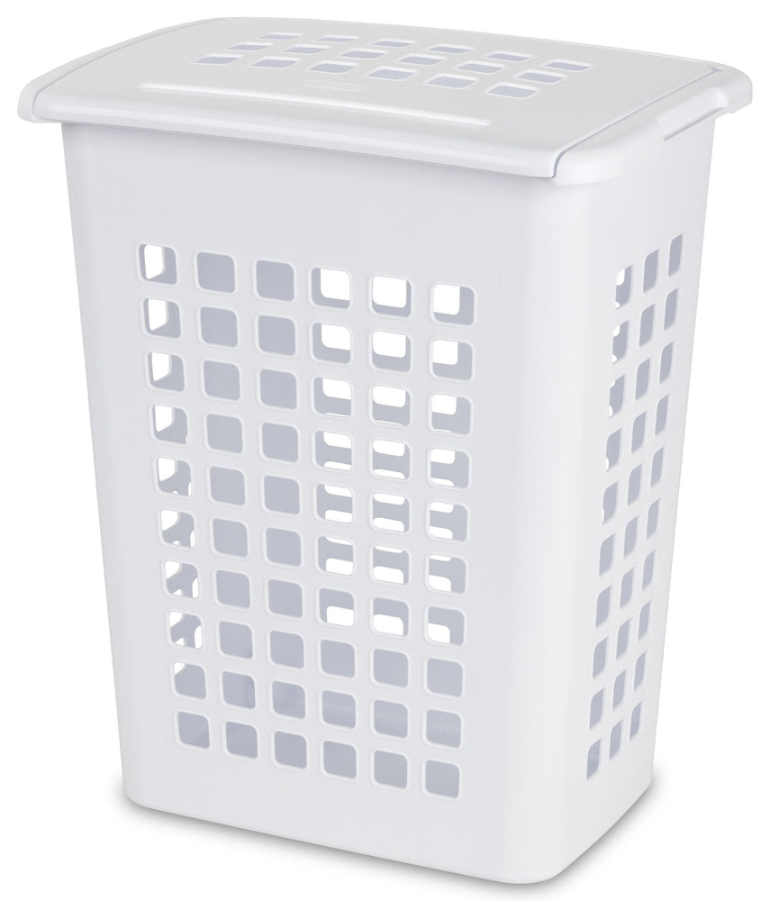 Sterilite Rectangular Laundry Hamper, White, 1 pc