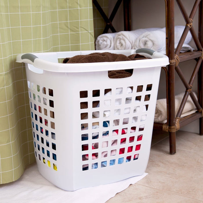 Sterilite Ultra Easy Carry Hamper White, 22.25 x 17.38 x19.88 inch