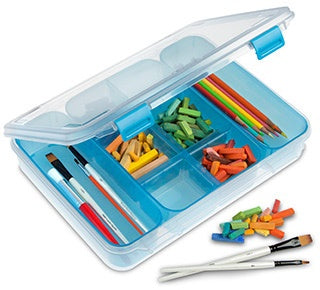 Sterilite Divided Multi-Purpose Storage Case, 13.38 x 10.75 x 2.5 inch