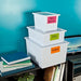 Sterilite 5.4 Quarts Storage Box with Write-On Labels, 10.38 x 7.13 x 6.5 inch