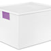 Sterilite 50 Quarts Storage Box with Write-On Labels, 19.88 x 15.38 x 12.63 inch