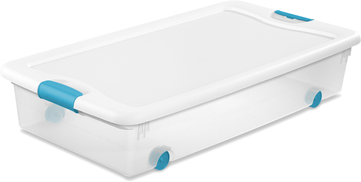 Sterilite 56-Quart Wheeled Latching Box, 56 qt