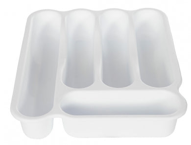 Sterilite 5 Compartment Plastic Cutlery Tray, 1 pc