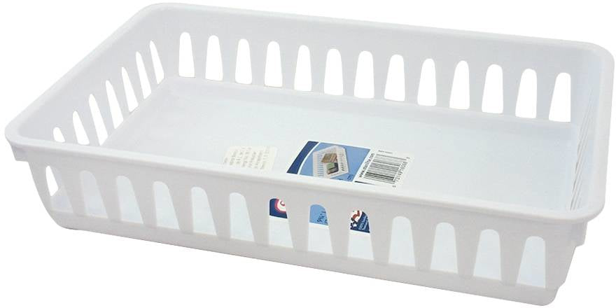 Sterilite Storage Tray, White, 1 pc