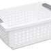 Sterilite Medium Stacking Basket, White, 14.75 x 10.75 x 6.25 inch