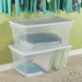 Sterilite 90 Quarts Clear Base Storage Box, 29.75 x 18.75 x 13.5 inch