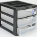 Sterilite Medium 3 Drawer Desktop Unit, 13.75 x 11 x 10.25 inch