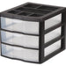 Sterilite Medium 3 Drawer Desktop Unit, 13.75 x 11 x 10.25 inch