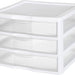 Sterilite Clearview Wide 3 Drawer Unit, Model #2093, 37.1 x 36.8 x 27cm