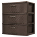 Sterilite 3 Drawer Wide Weave Tower, 12 lbs