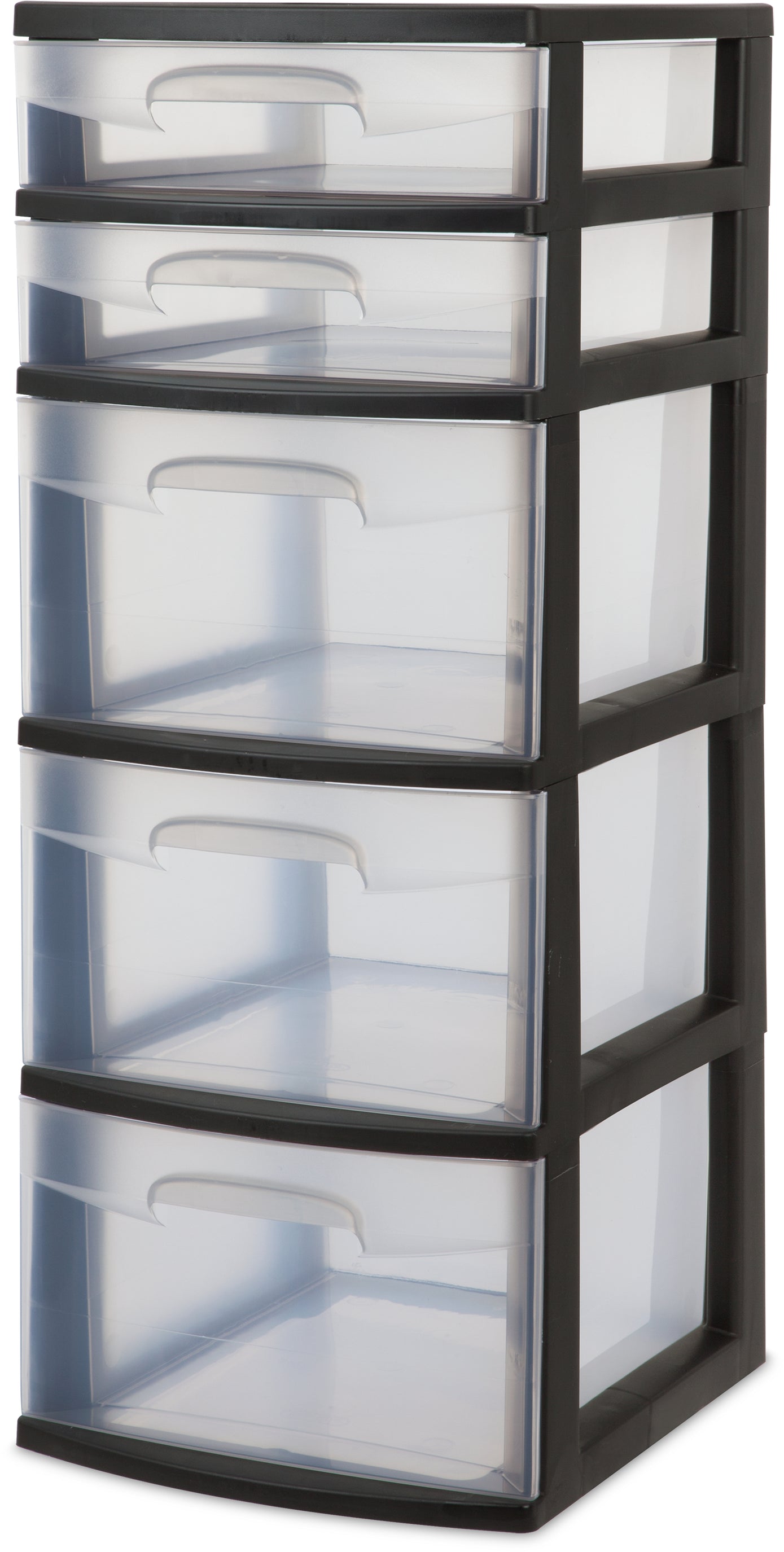 Sterilite 5-Drawer Tower, Black, 1 pc — Goisco.com