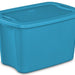 Sterilite 10 Gallon Tote Box, Blue Aquarium, 52.4 x 35.9 x 31.4 cm