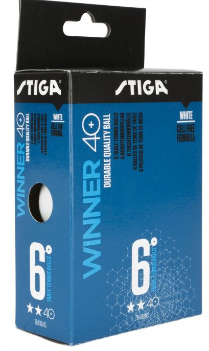 Stiga Winner Table Tennis Balls, 6 ct