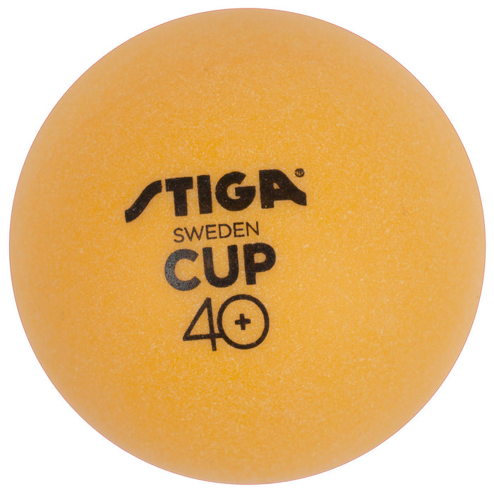 Stiga Table Tennis Cup 40 Orange Balls , 6 ct