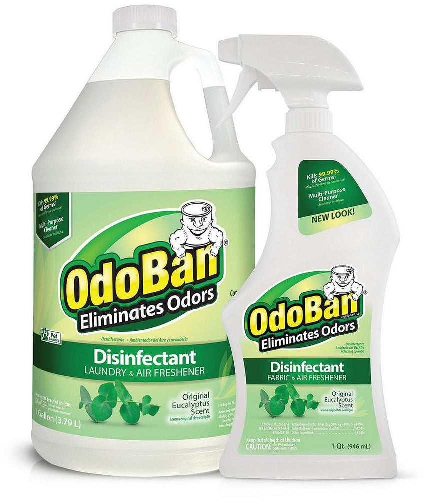 OdoBan Disinfectant, Eliminates Odors, Laundry & Air Freshener, Eucalyptus Scent, 1 gal + 32 oz
