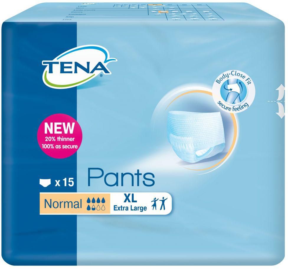 Tena  Pants Normal Adult Diapers, Extra Large, 15 ct