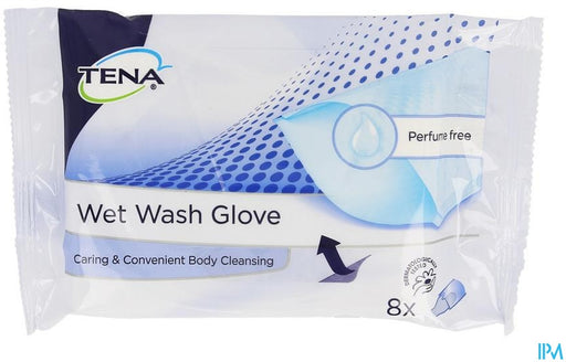 Tena Wet Wash Glove, 8 ct