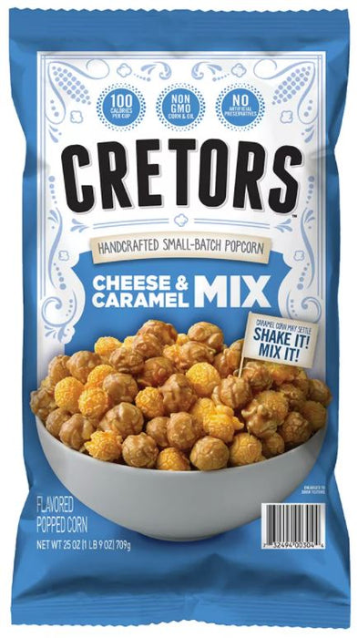 Cretors Cheese & Caramel Mix Popcorn, 25 oz