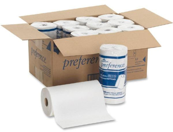 Georgia-Pacific Preference White Jumbo Preforated Paper Towels, 12-Pack, 12 ct