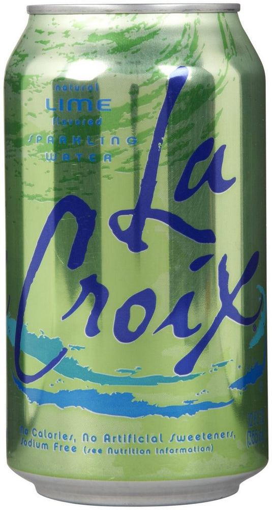 La Croix Lime Flavored Sparkling Water Cans, Value Pack, 6 x 12 oz